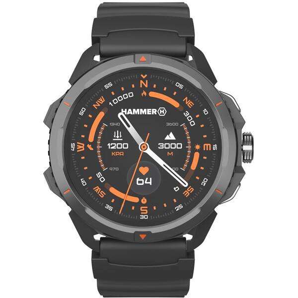 Chytré hodinky myPhone Hammer Watch 2 černé/oranžové

