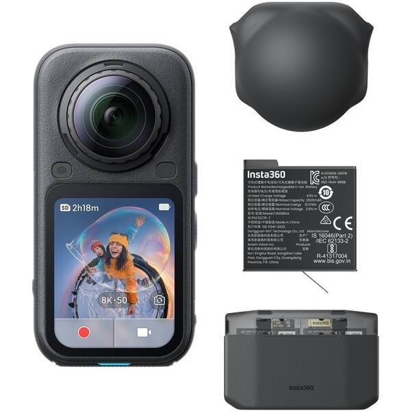 Outdoorová kamera Insta360 X6 Essentials Bundle černá

