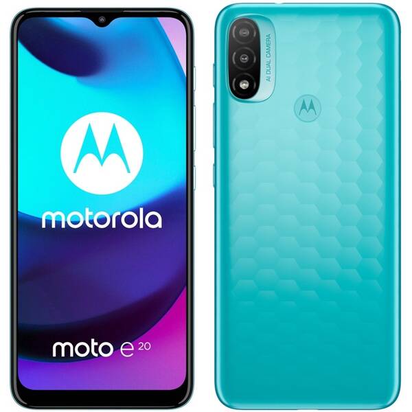Mobilní telefon Motorola Moto E20 2 GB / 32 GB - Aquarius 

