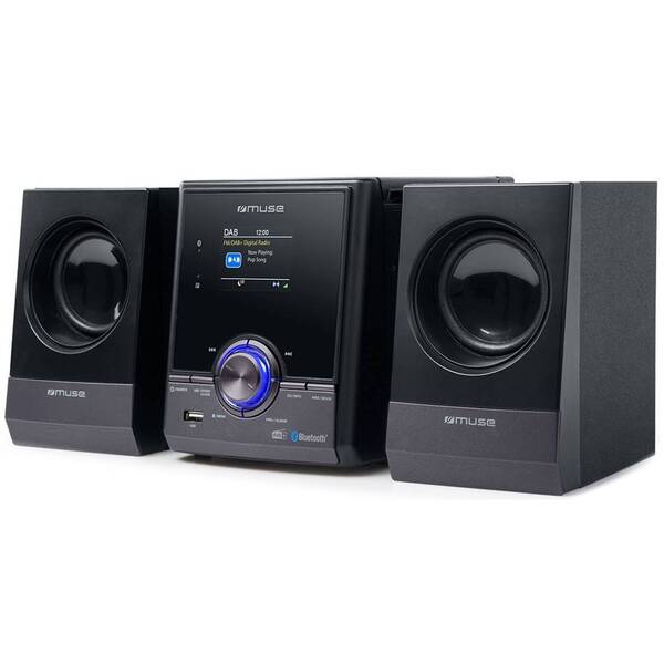 Mikrosystém MUSE M-50 DBT černý/šedý

