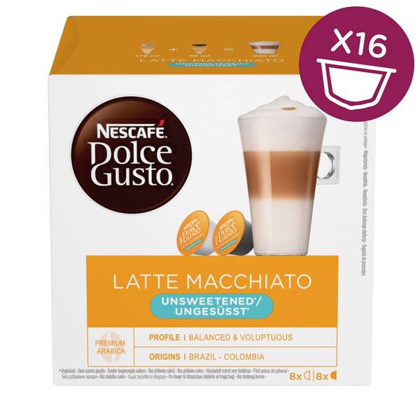  NESCAFÉ Latte Macchiato bez cukru kávové kapsle 16 ks 

