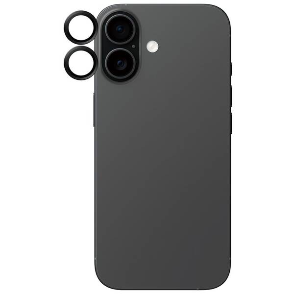 Ochranné sklo čočky fotoaparátu PanzerGlass HoOps Ceramic II na Apple iPhone 17/16/16 Plus černé

