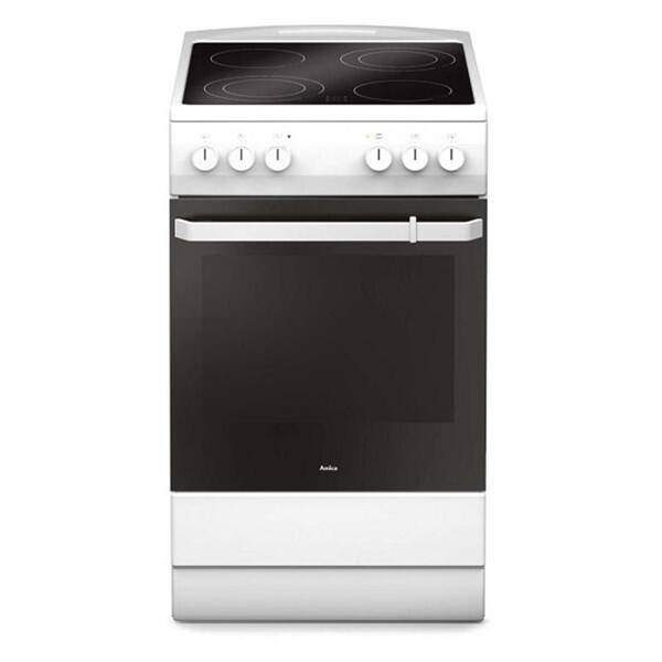 Sklokeramický sporák Amica SHC 5861 W bílý

