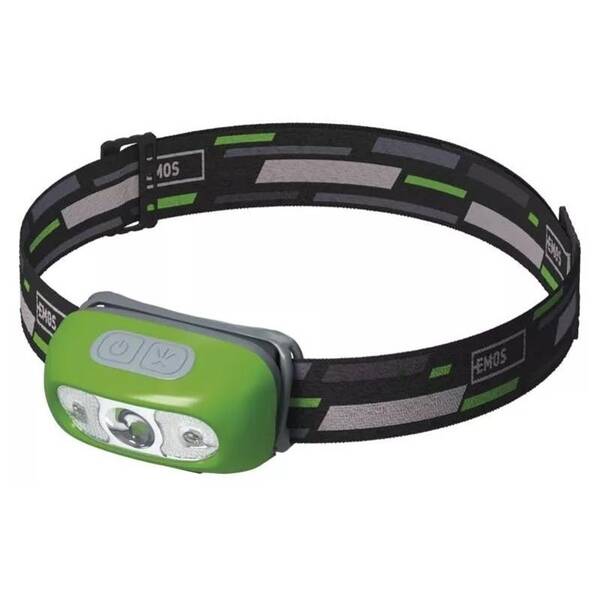 Čelovka EMOS P3534, CREE LED, 230 lm, Li-Pol 1200 mAh zelená

