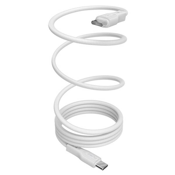Kabel Puro USB-C/USB-C, magnetický, 60 W, 1 m bílý

