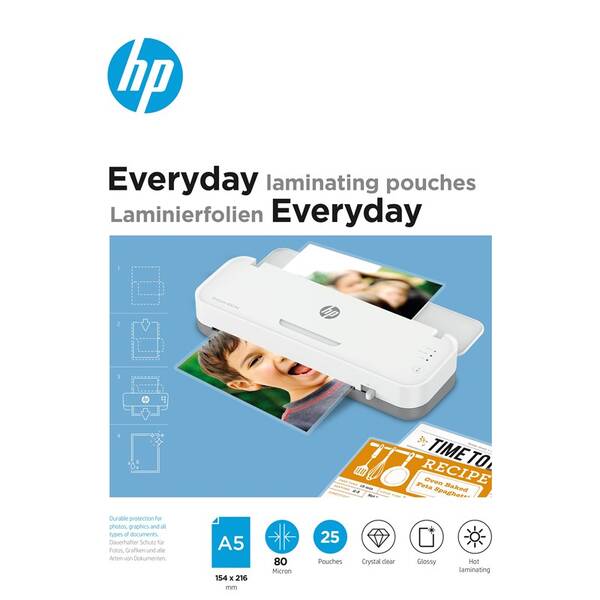 Laminovací fólie HP Everyday A5 80 Micron, 25 ks 

