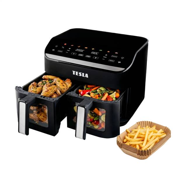 Fritéza horkovzdušná Tesla DualHeat QD464 XXL černá

