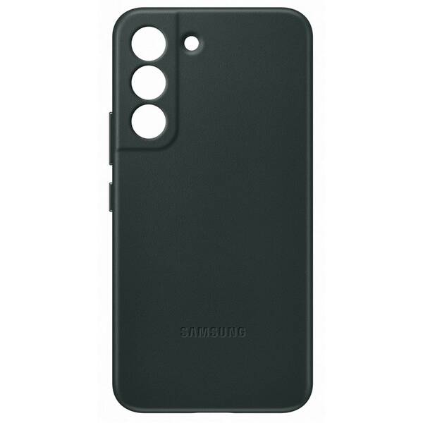 Kryt na mobil Samsung Leather Cover na Galaxy S22 zelený

