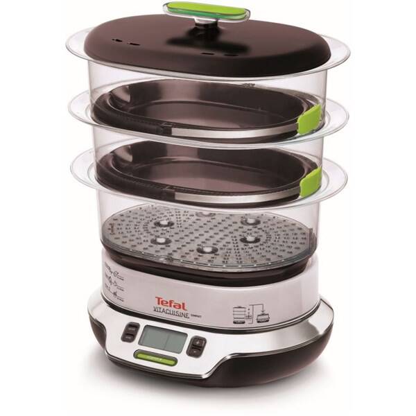 Hrnec parní Tefal VS400333 černý/nerez


