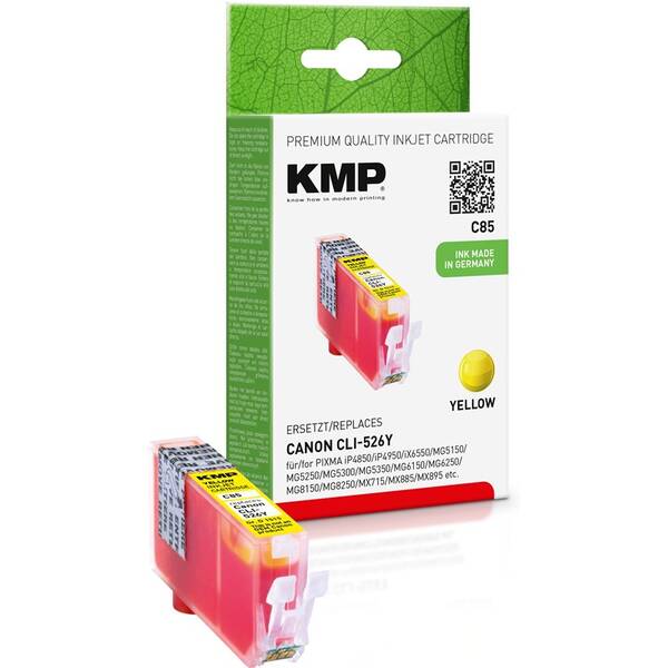 Inkoustová náplň Kmp Canon CLI-526Y, 450 stran žlutá

