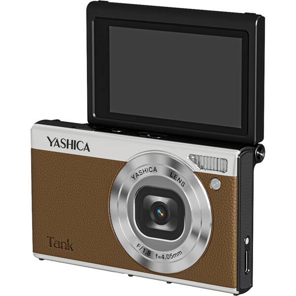 Digitální fotoaparát Yashica Tank hnědý


