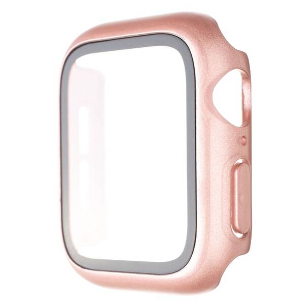 Ochranné pouzdro FIXED Pure+ s temperovaným sklem pro Apple Watch 40mm růžové

