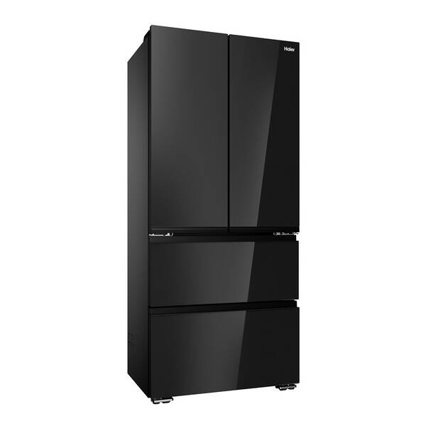 Americká lednice Haier HFKR7819DNGB černá/sklo

