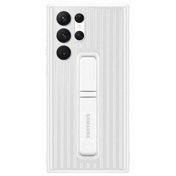 Kryt na mobil Samsung Standing Cover na Galaxy S22 Ultra bílý

