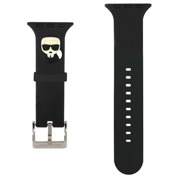 Řemínek Karl Lagerfeld Karl Head na Apple Watch 42/44/45mm černý

