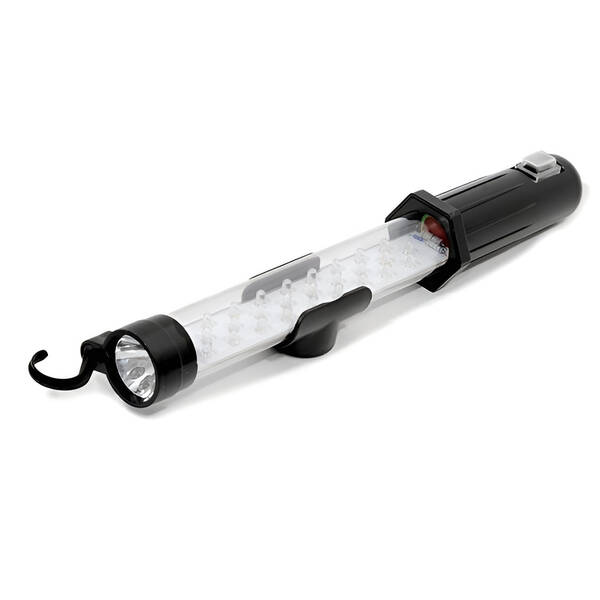 Svítilna Compass montážní 27+7LED nabíjecí 12/220V s magnetem 

