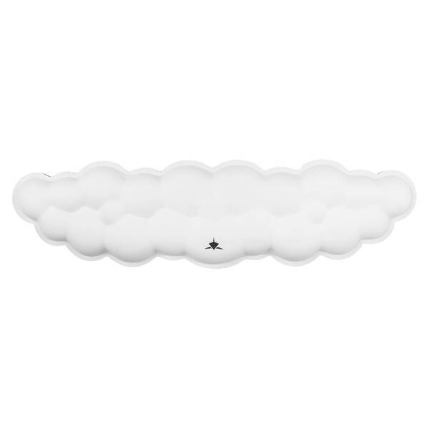 Opěrka zápěstí White Shark Cumulus, 43 × 11 cm bílá

