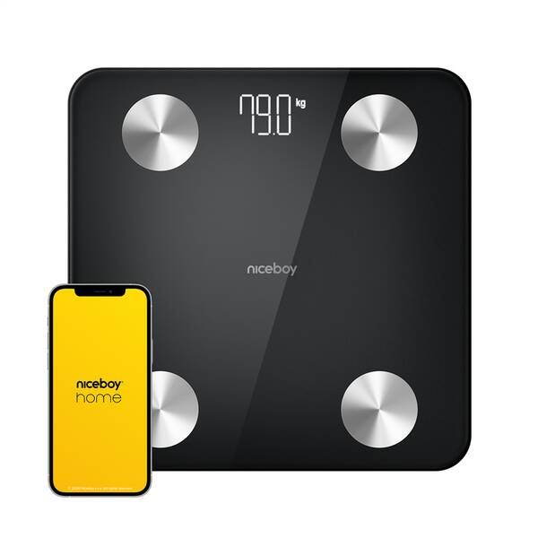 Osobní váha Niceboy SmartScale 2 Black černá

