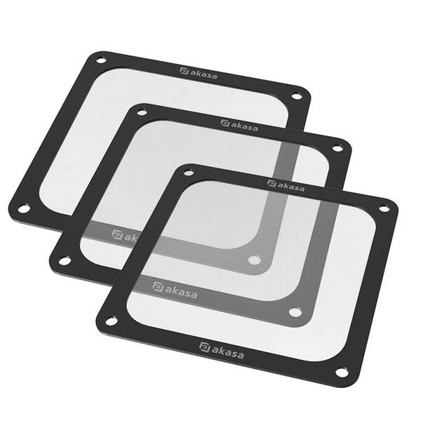 Prachový filtr AKASA 120mm Strong Magnetic PC Fan Filter (3-pack) 

