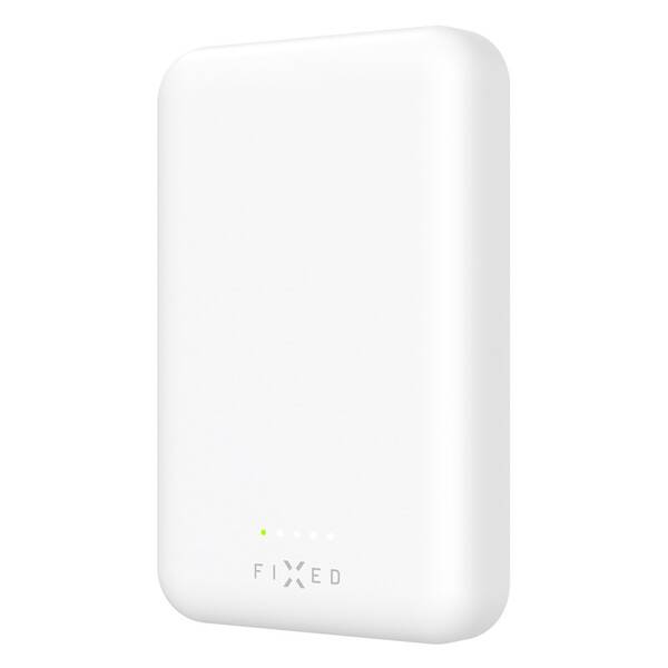 Powerbanka FIXED MagZen s bezdrátovým nabíjením a podporou Magsafe, 6 000 mAh bílá

