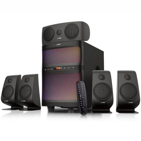 Reproduktory Fenda F&D F5060X 5.1, bluetooth, rádio, USB, SD,  dálkové ovládání černé

