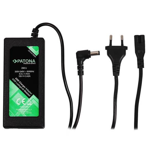 Napájecí adaptér PATONA pro notebooky Acer, 19V, 3,42A, 65W, konektor 5,5x1,7mm 

