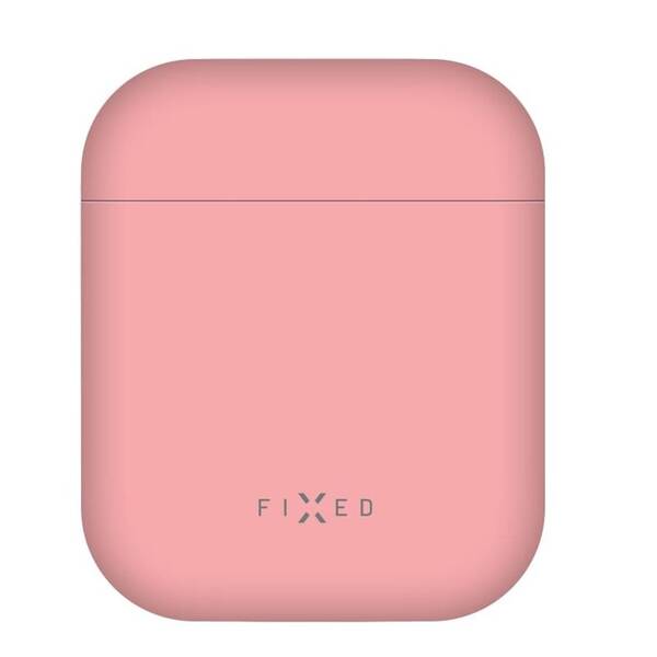 Pouzdro FIXED Silky pro Apple AirPods 1 a 2 růžové

