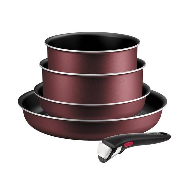 Sada nádobí Tefal L7249602, 5 ks vínová

