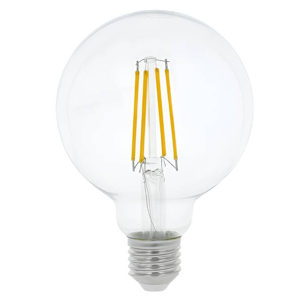 Žárovka LED Tesla Lightning filament GLOBE, E27, 9W, teplá bílá 

