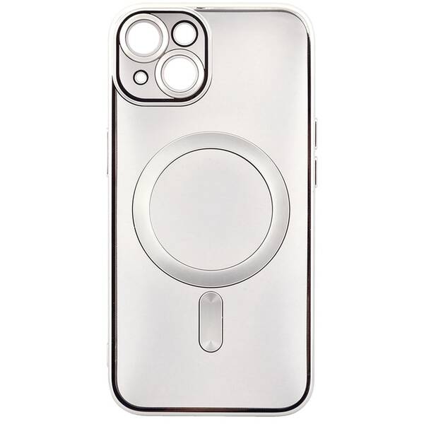 Kryt na mobil WG Magic Eye MagSafe na Apple iPhone 14 stříbrný/průhledný

