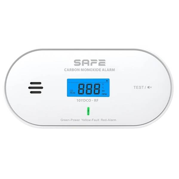 Detektor oxidu uhelnatého Safe 10YDCO-RF (CO) FireSafe bílý

