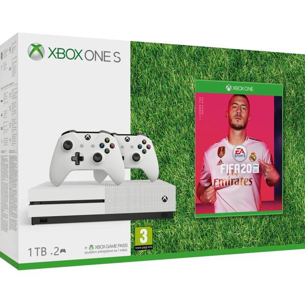 Herní konzole Microsoft 1 TB + ovladač + FIFA 20 

