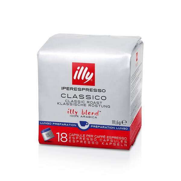 Kapsle pro espressa Illy LUNGO (18 ks) 


