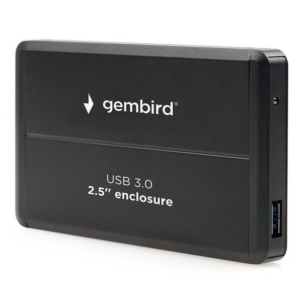 Box na HDD Gembird pro 2.5” zařízení, USB 3.0, SATA černý

