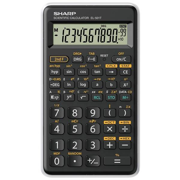 Kalkulačka Sharp EL501TWH černá/bílá

