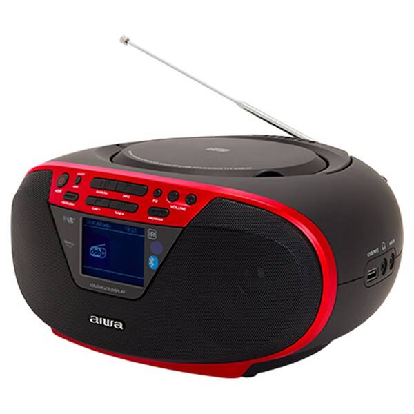 Radiomagnetofon s DAB+/CD AIWA BBTU-500DAB červený

