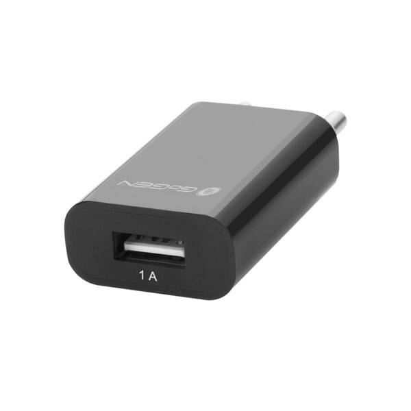 Nabíječka do sítě GoGEN ACH 100, 1x USB, 1A černá

