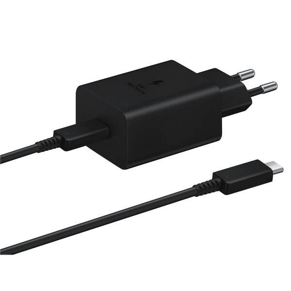 Nabíječka do sítě Samsung USB-C 45W + USB-C kabel 1,8 m černá

