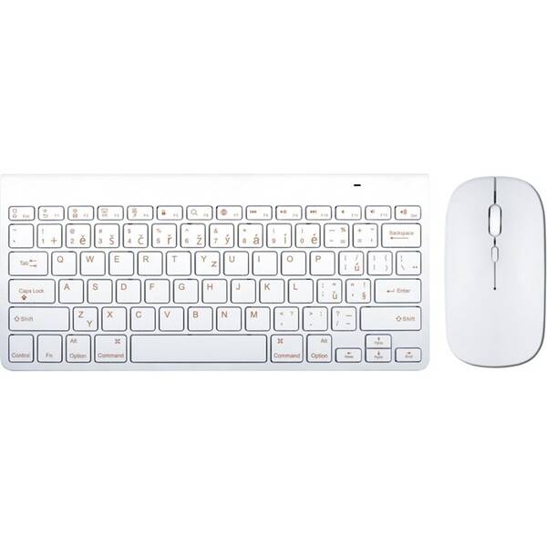 Klávesnice s myší WG Bluetooth bílá barva
