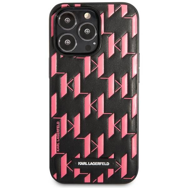 Kryt na mobil Karl Lagerfeld Monogram Plaque na Apple iPhone 13 Pro růžový

