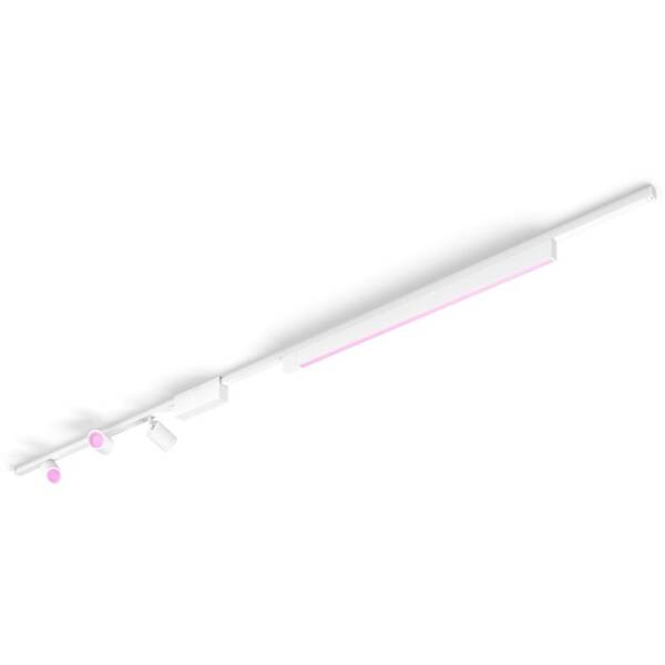 Bodové svítidlo Philips White and Color Ambiance Perifo (3 bodová světla, 1 světelná lišta) bílé

