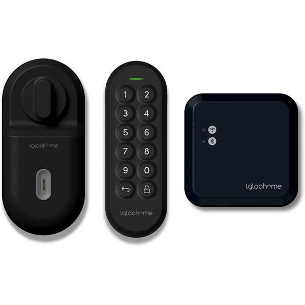 Zámek Igloohome Retrofit Lock + Keypad + Wi-Fi Bridge černý

