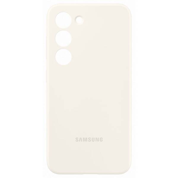 Kryt na mobil Samsung Silicone na Galaxy S23 krémový


