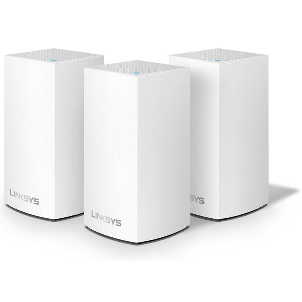 Přístupový bod (AP) Linksys Velop Mesh Wi-fi System, Small Factor Dual-Band, 3-Pack bílý


