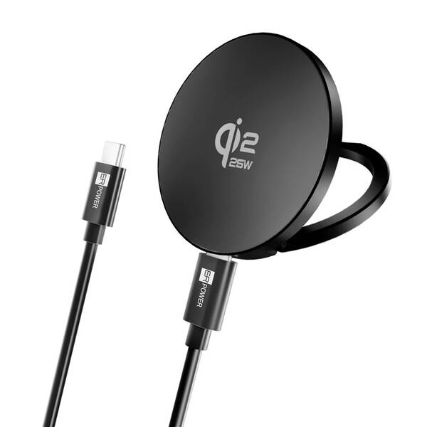 Bezdrátová nabíječka ERPOWER AirPad Qi2.2, 25W černá


