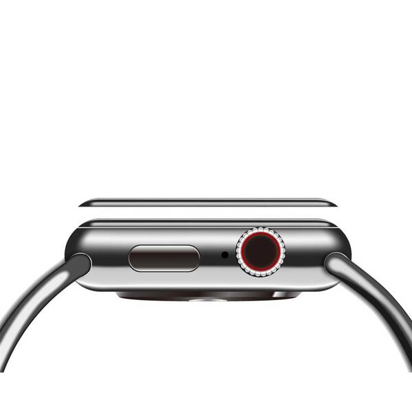 Tvrzené sklo COTECi 4D Black-Rim Full Glue na Apple Watch 45mm 

