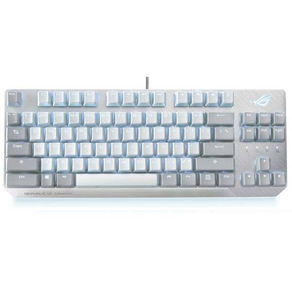 Klávesnice Asus ROG STRIX SCOPE TKL MOONLIGHT bílá

