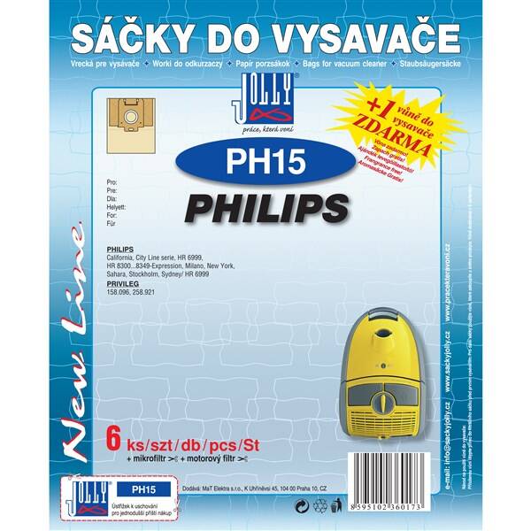 Sáčky do vysavače Jolly PH 15 (6 ks) 

