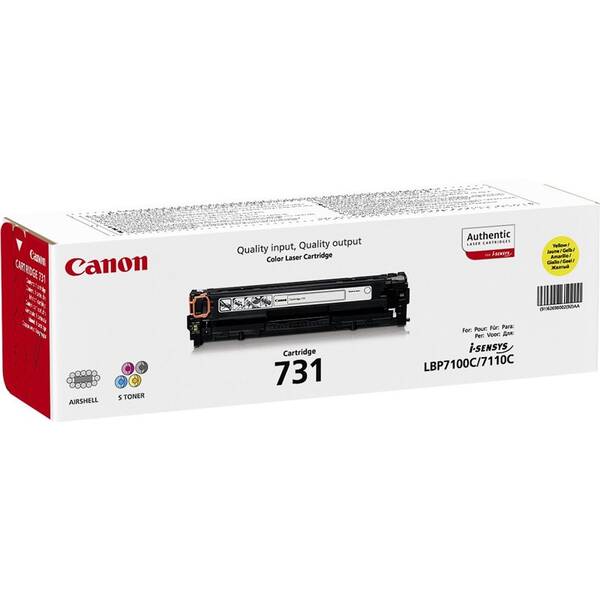 Toner Canon CRG-731Y 1500 stran žlutý

