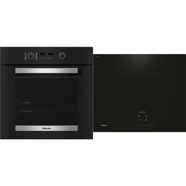 Set výrobků Miele H 2467 B OBSW + KM 7361 FL černá barva
